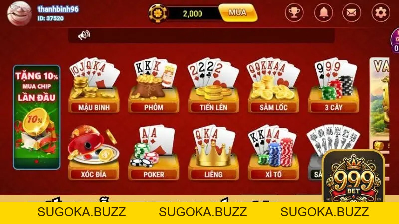 Game Bài 999BET - Nơi Những Bài Thủ Tài Ba Gặp Gỡ  - SUGOKA